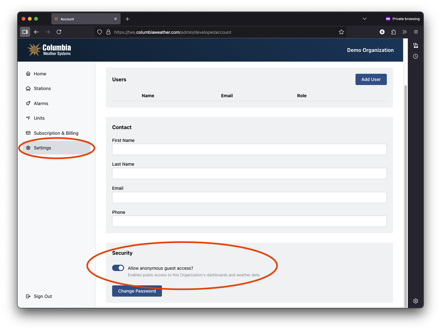 Allow anonymous guest access